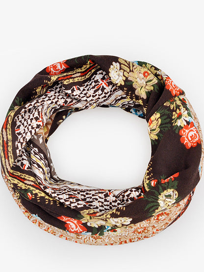 Cuffia Donna Stile Bohémien Multiuso Motivo Floreale Elegante per Primavera Estate Autunno