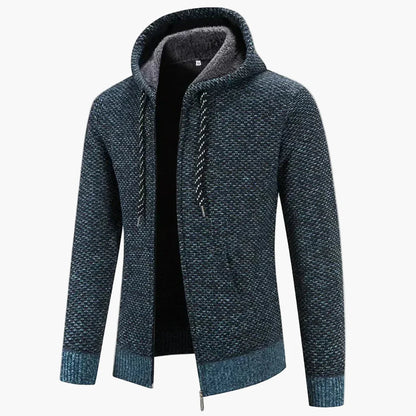 Gilet à capuche zippé homme style casual pour l’automne et l’hiver