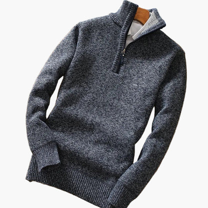 Jersey para hombre con media cremallera estilo moderno casual