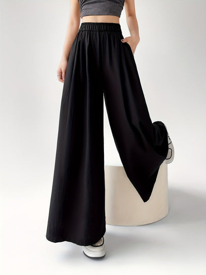 Wide-leg culotte-style pants for women, loose fit, casual trendy style