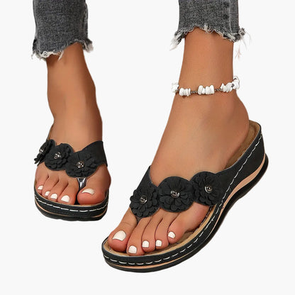 Sandales compensées pour femme style bohème confort quotidien