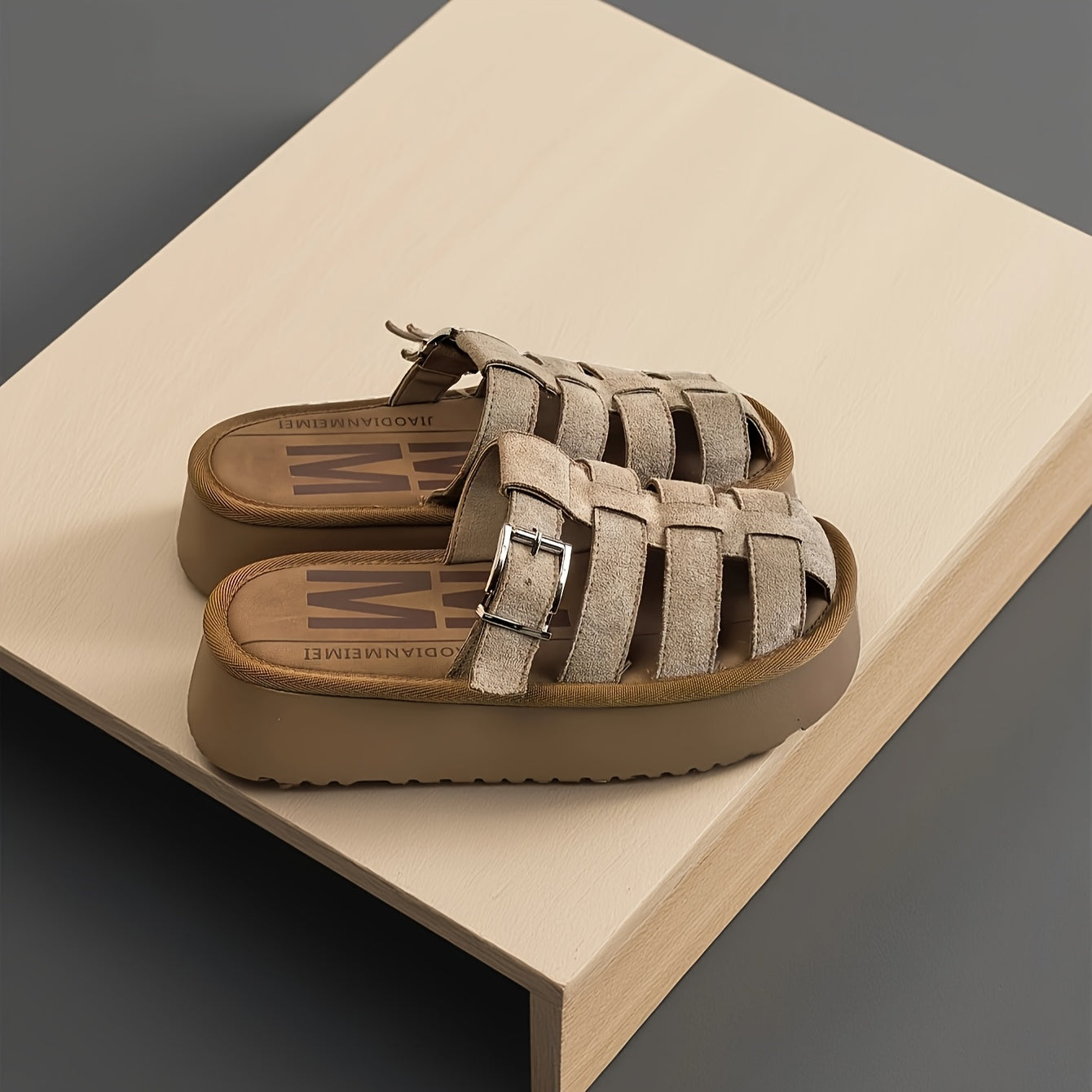 Sandales Femme Style Pêcheur à Plateforme Moderne – Tendance Décontractée et Élégante