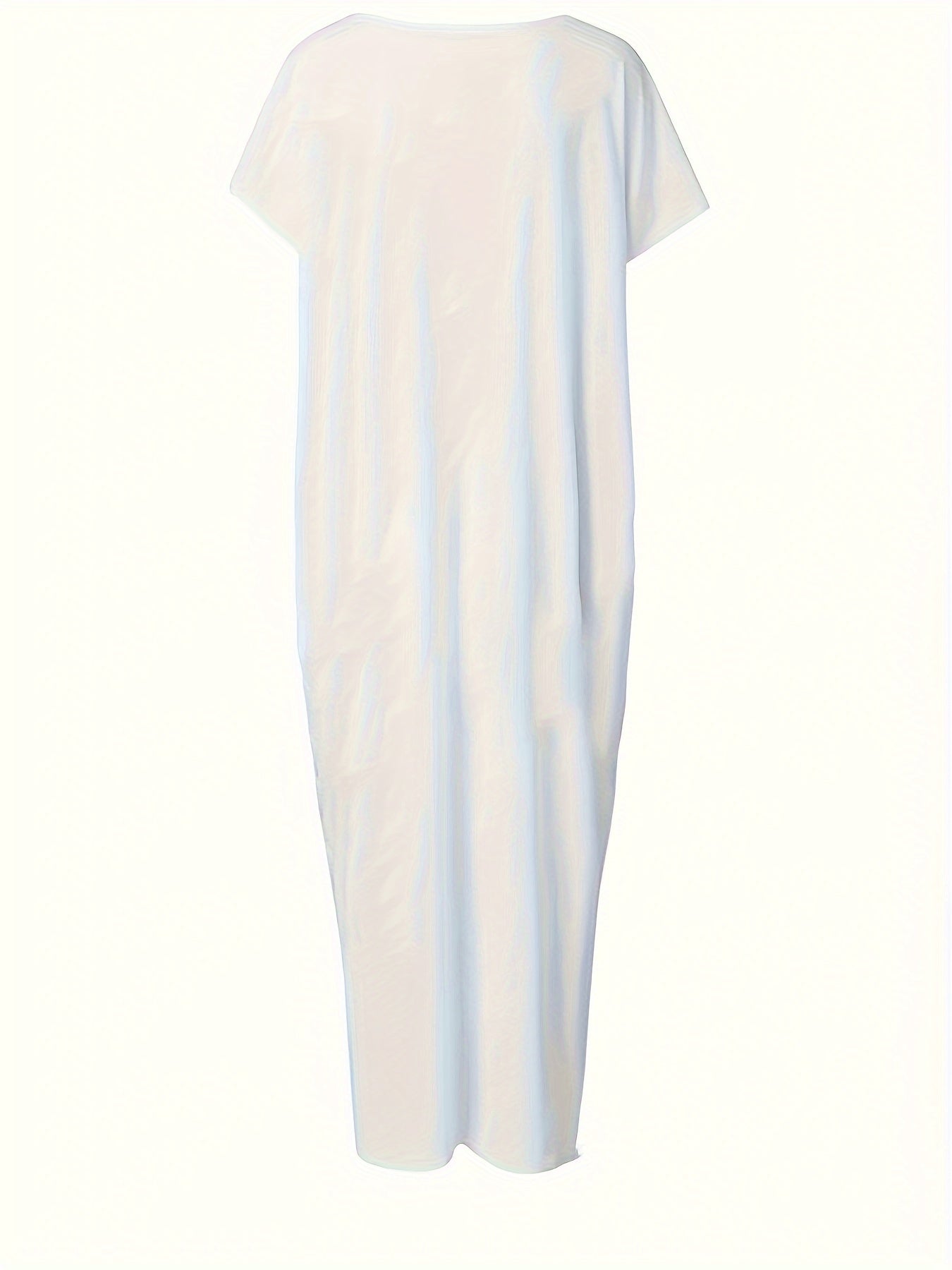 Robe longue décontractée pour femme, style ample, idéale pour l'été et la détente à la maison