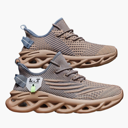 Herresportssko urban stil med futuristisk sål og bred komfort