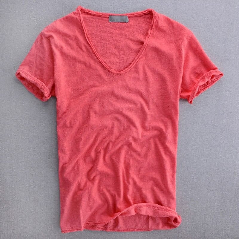 Men's V-neck T-shirt casual style fashionable – Ideal for all occasions