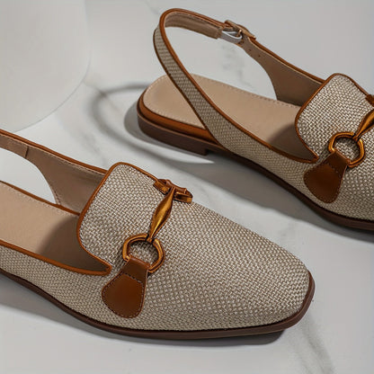 Moccasin slingback dam avslappnad stil för sommaren