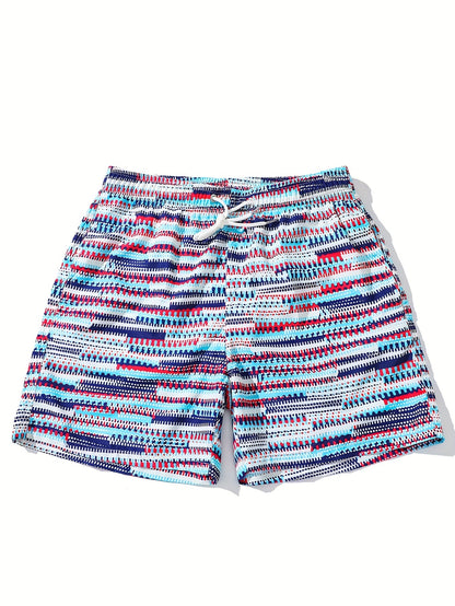 Short de bain homme style sportif à imprimé graphique pour la plage et la piscine
