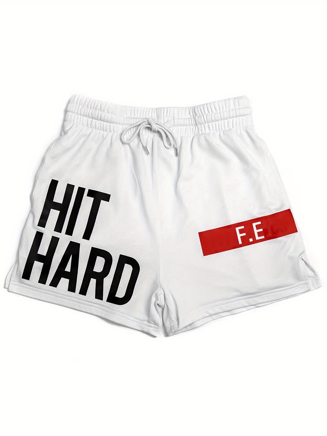 Short de sport homme style basket inscription HIT HARD – Look urbain et performance