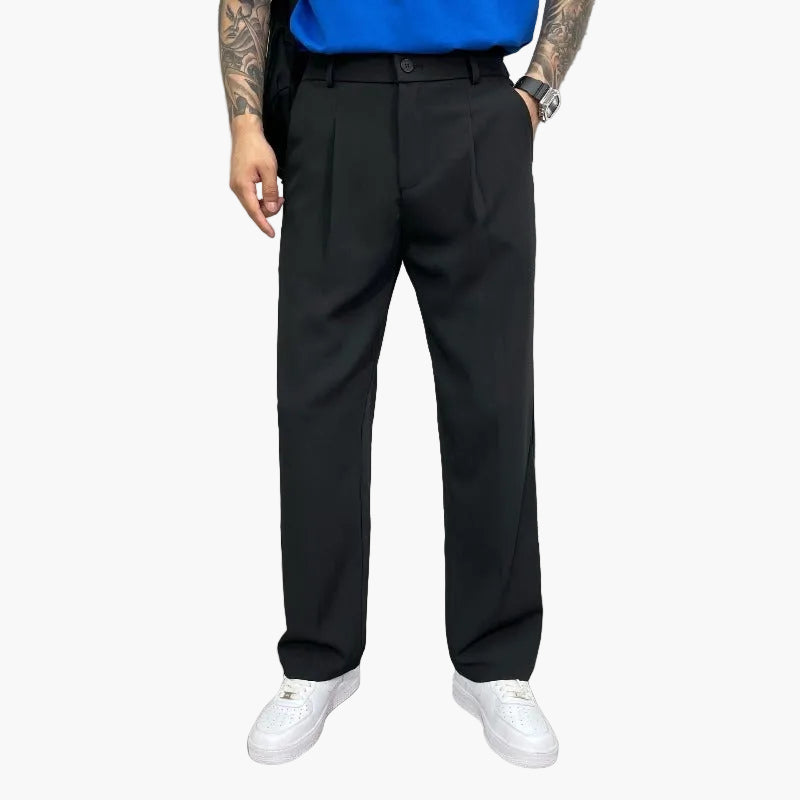 Pantalon large homme style urbain élégant – Coupe ample tendance pour look moderne