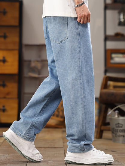 Lässige Herren-Jogger-Jeans mit geradem Schnitt, ideal für den Alltag  