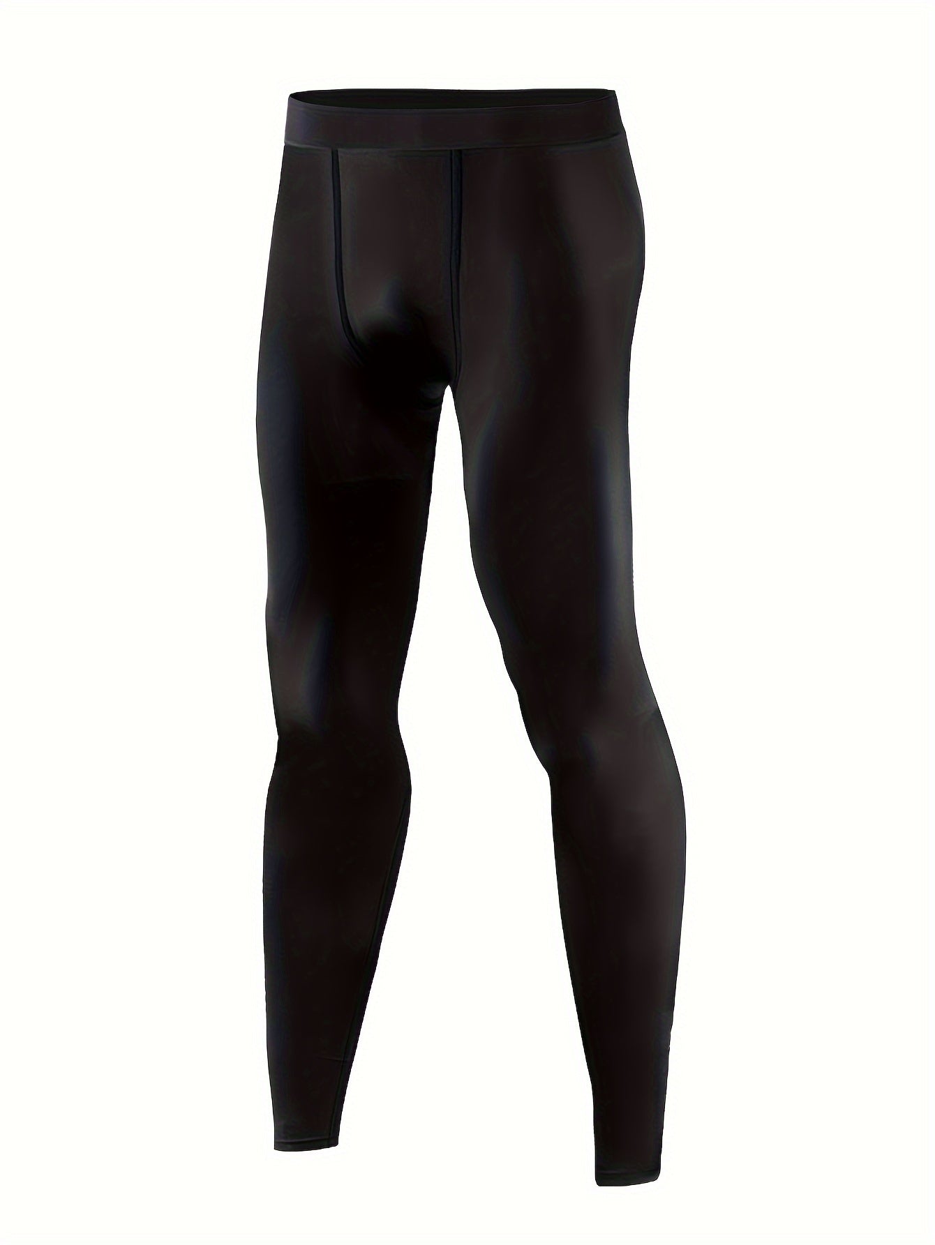 Lot de 3 Pantalons de Compression Homme Noirs Doublés Thermiques