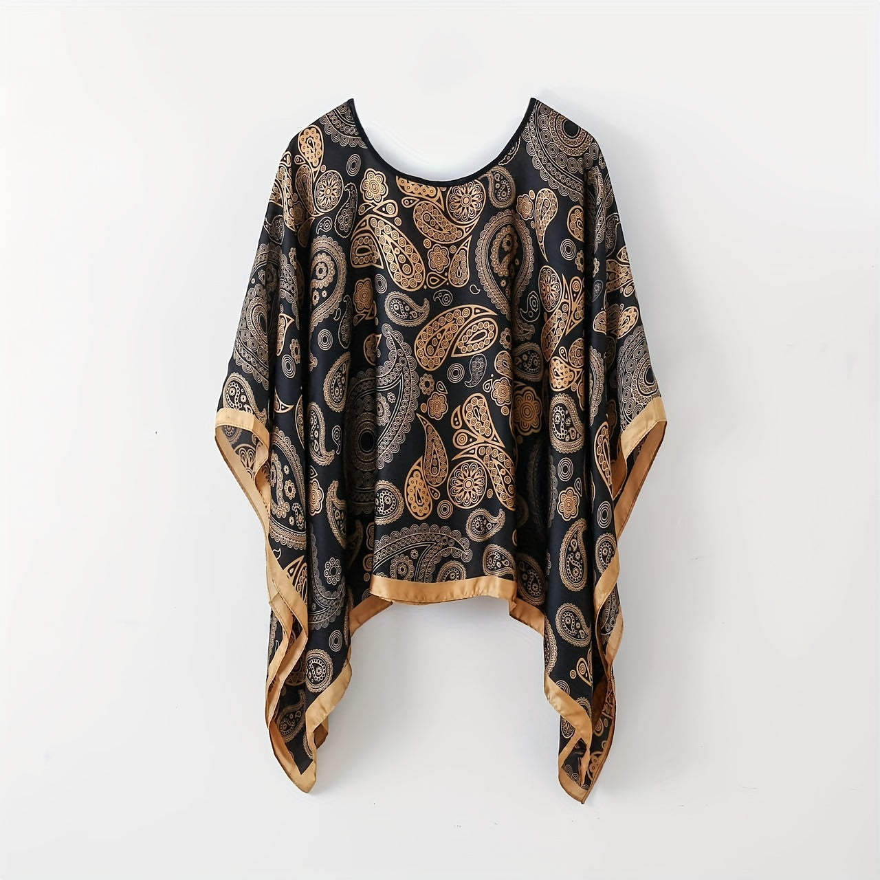 Dames Sjaal Boheemse Stijl Met Elegante Bloemenprint Voor Strand en Informele Uitjes