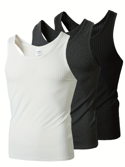 Débardeur Sport Homme Style Moderne Lot de 3 – Idéal pour Entraînement et Quotidien