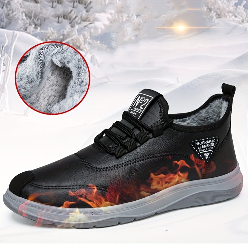 Baskets montantes homme doublure fourrure synthétique noir semelle grise