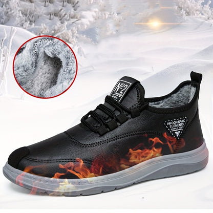 Baskets montantes homme doublure fourrure synthétique noir semelle grise