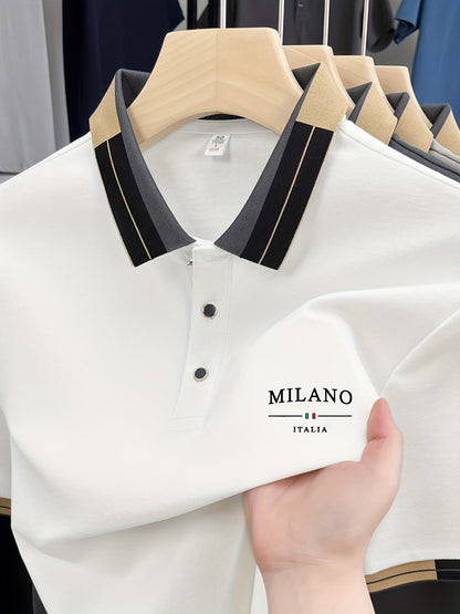 Polo homme élégant style italien MILANO pour look casual chic