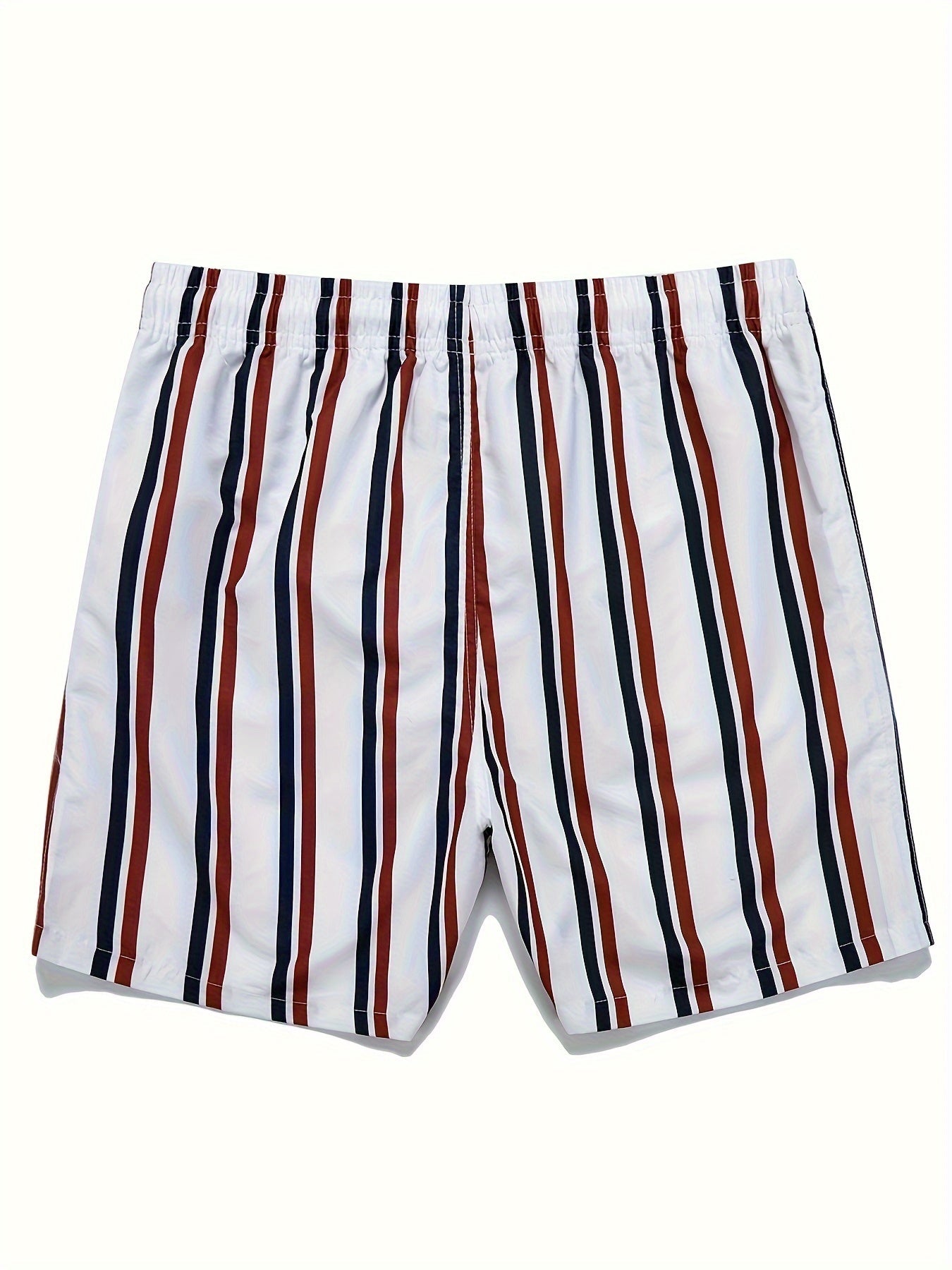 Short de bain homme à rayures style décontracté pour plage et piscine