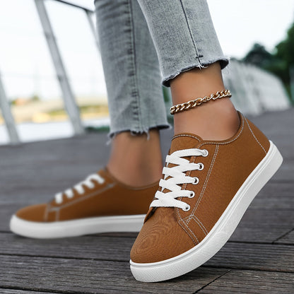 Baskets basses décontractées pour femme style urbain polyvalent