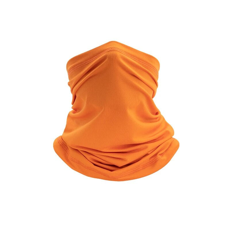 Multifunctional neck gaiter in solid-color or camouflage soft fabric