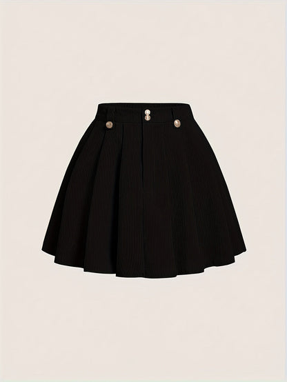 Plissé trapeze rok voor dames, elegante casual stijl
