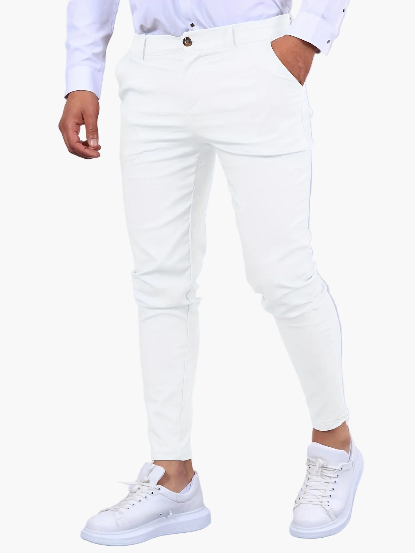 Elegante Slim-Fit-Hose für Herren für Geschäft und Büro – Moderner, figurbetonter Stil