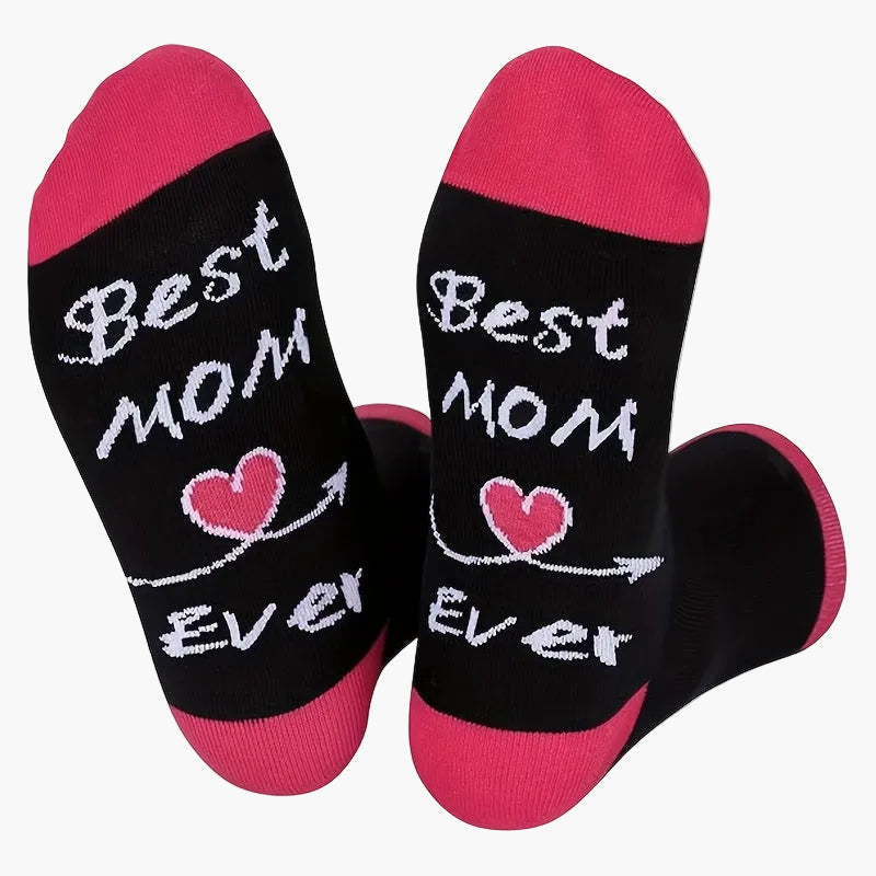 Women's novelty socks – Best mom – Original gift for Mother's Day or birthday