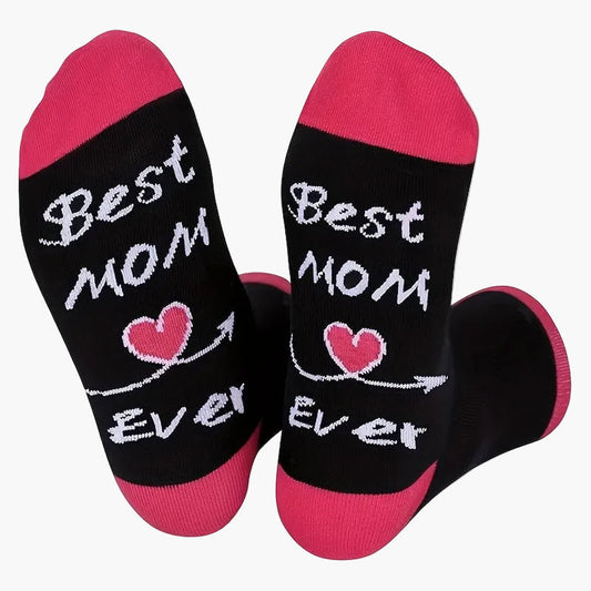 Women's novelty socks – Best mom – Original gift for Mother's Day or birthday