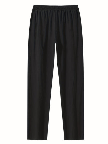Pantalon décontracté homme style jogging à jambes droites pour l'été