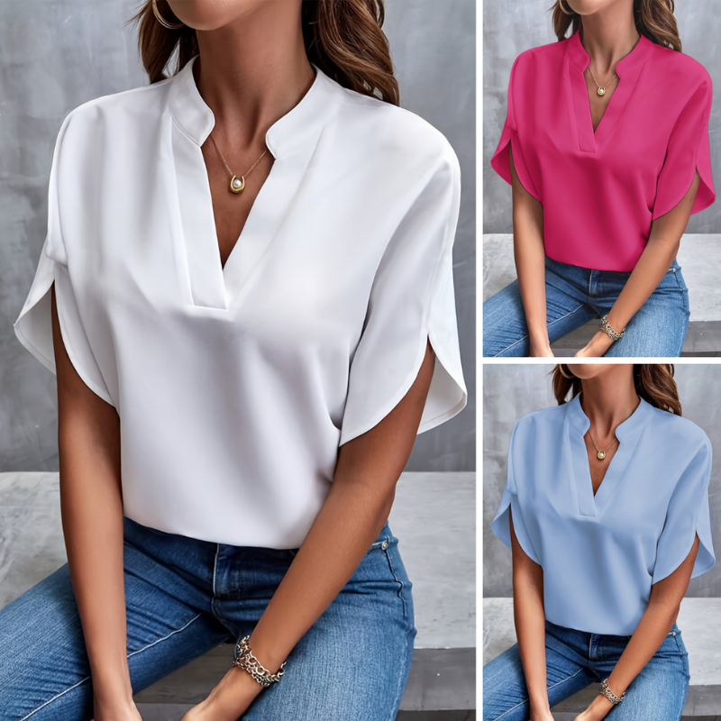 Blusa para mujer elegante y casual de manga corta para el verano