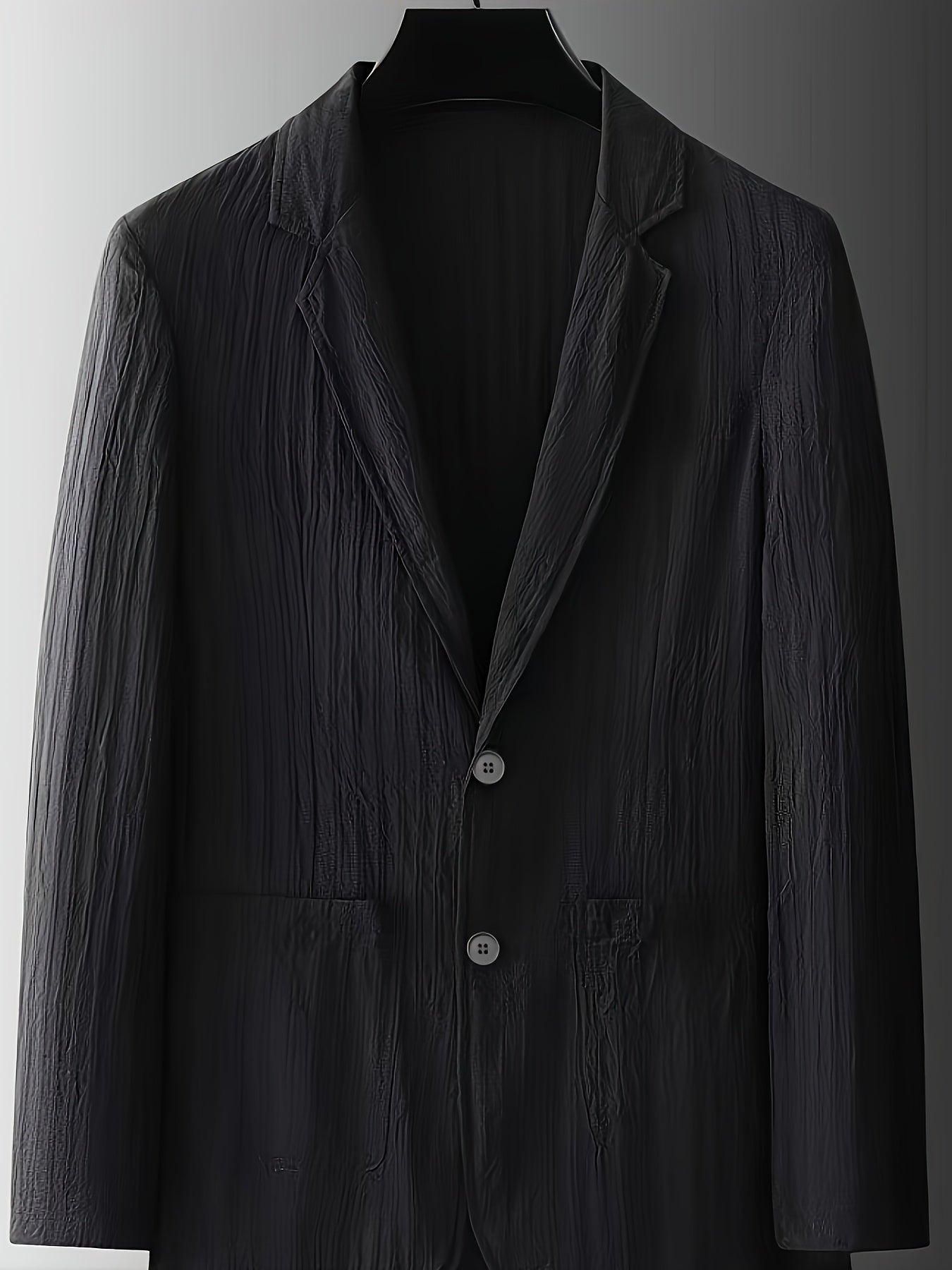 Elegant men's striped casual-style blazer for spring/summer