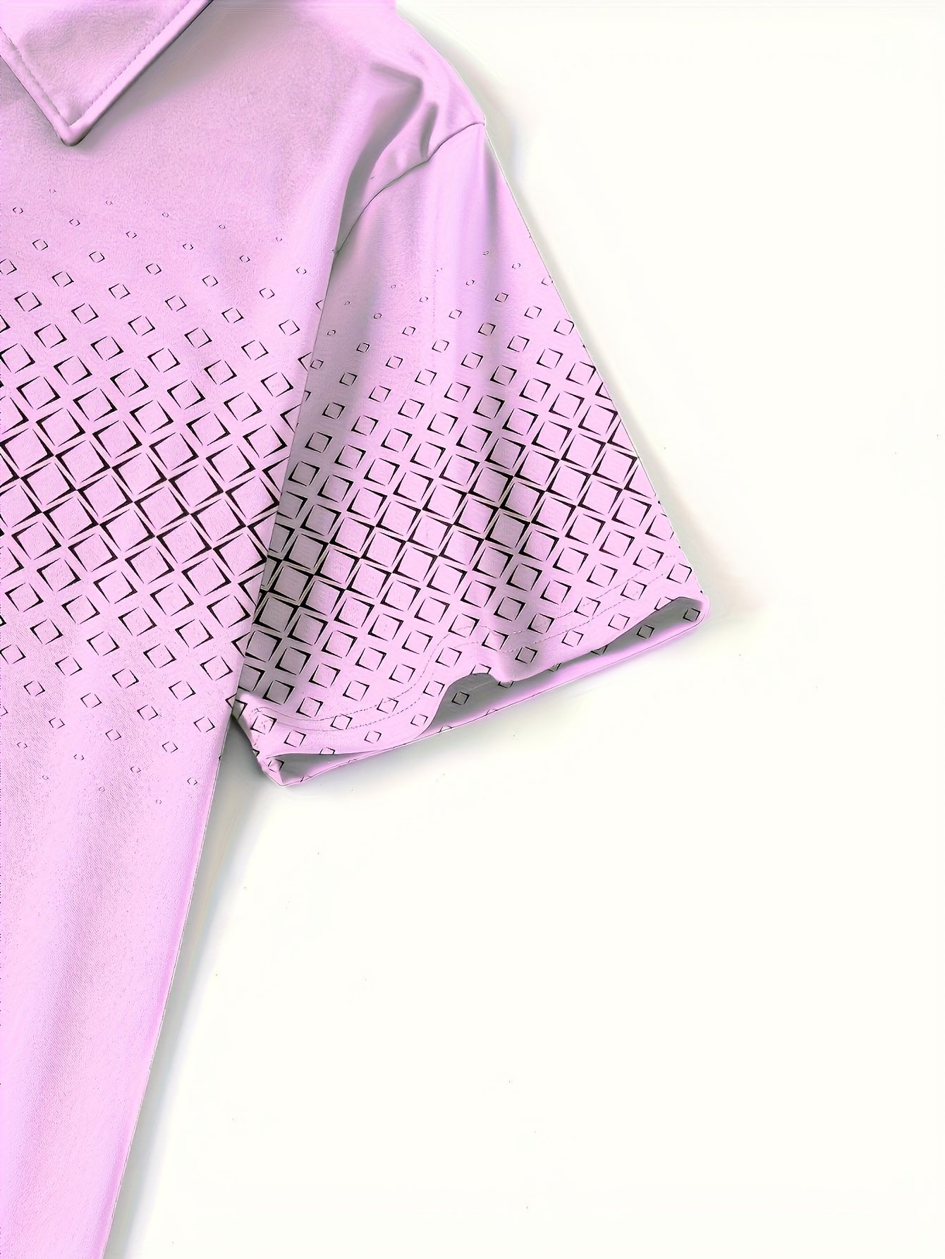 Polo Uomo Moda Casual con Motivo Geometrico per l'Estate
