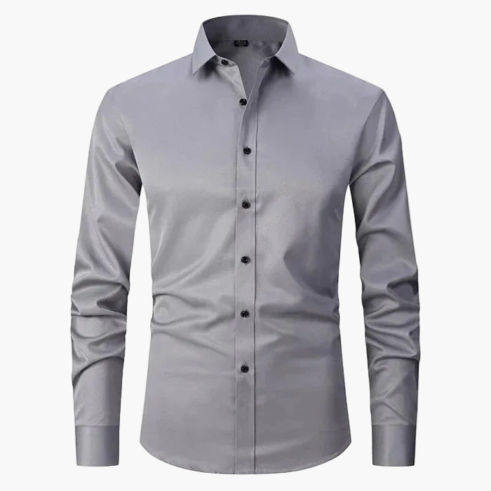 Chemise Slim Fit Homme Élégante Business & Casual – Manches Longues, Style Moderne