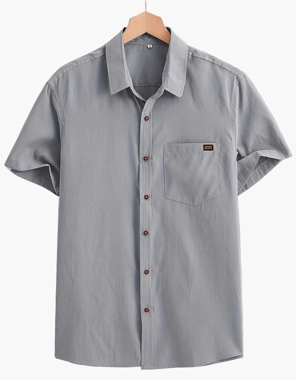 Camisa casual para hombre de manga corta estilo urbano elegancia veraniega