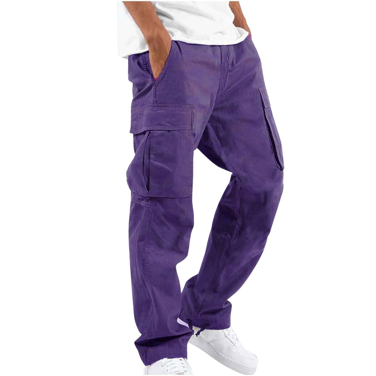 Pantalon cargo homme coupe droite style urbain et fonctionnel