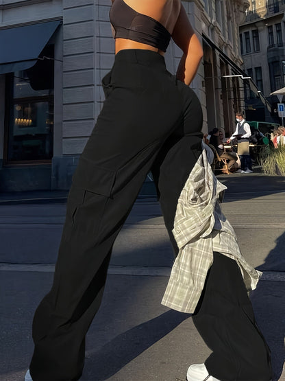 Pantalon cargo femme style Y2K décontracté urbain pour printemps et été