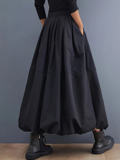 Jupe longue ample femme style bohème chic avec poches élégantes