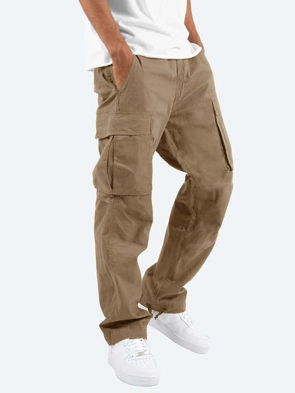 Pantalon cargo homme coupe droite style urbain et fonctionnel
