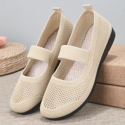 Damskie wygodne buty na pasku w stylu Mary Jane, oddychające, na co dzień