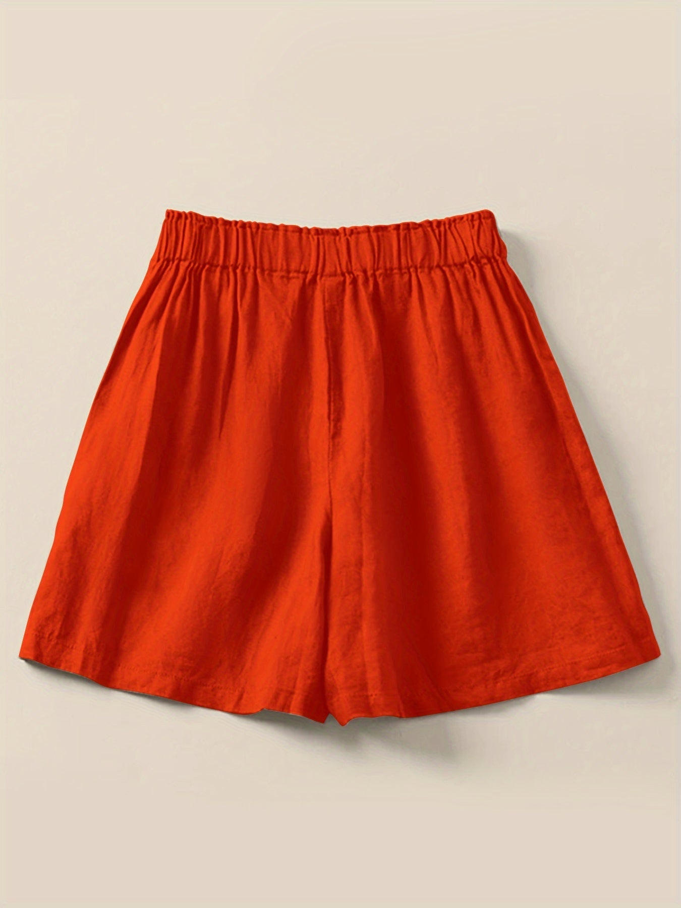 Shorts taille haute femme coupe ample style décontracté été