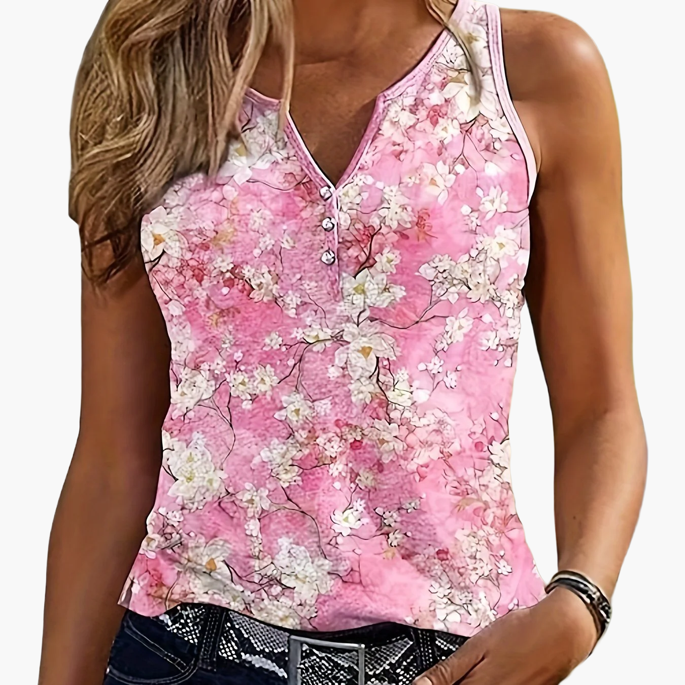 Top bohémien chic da donna, stile etnico, elegante e casual