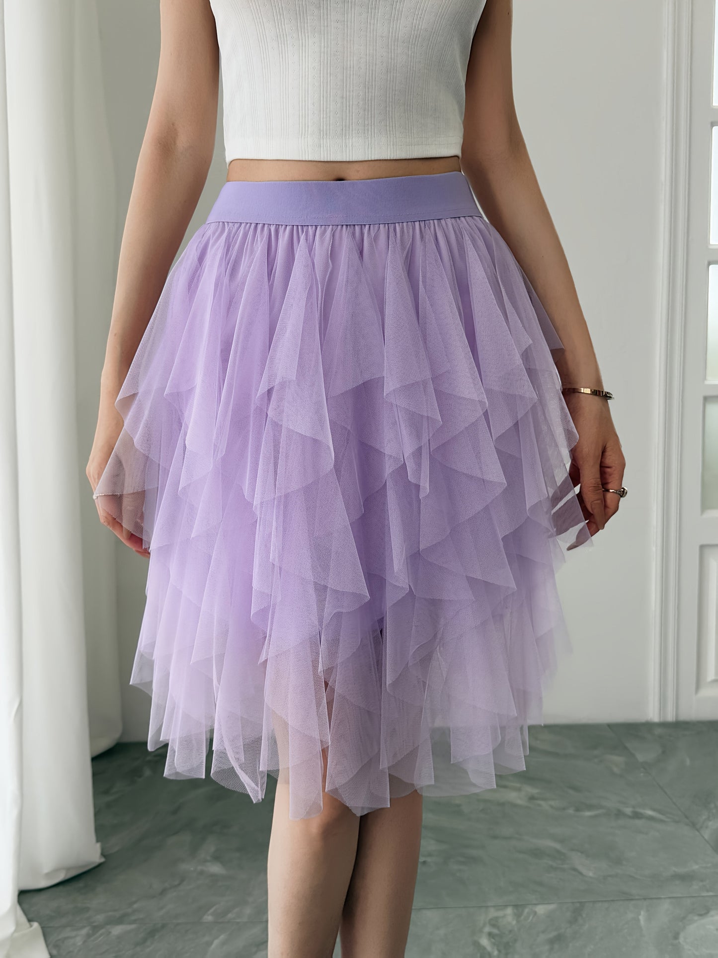 Eleganter Damen-Tutu-Rock im Tänzerinnen-Stil für festliche oder alltägliche Outfits