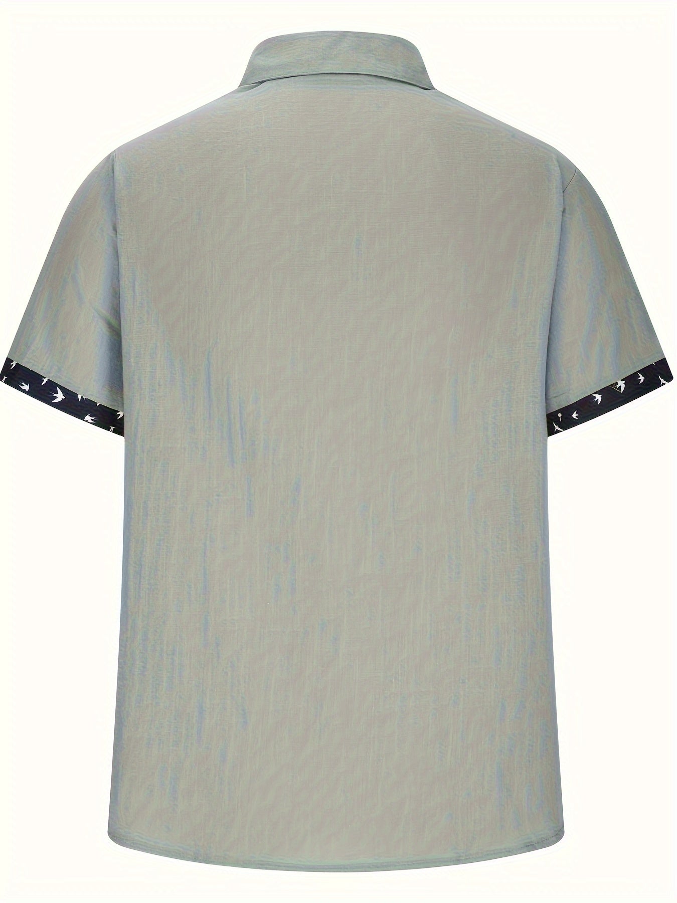 Chemise décontractée à manches courtes pour homme – Style estival élégant, idéale pour les sorties et les vacances