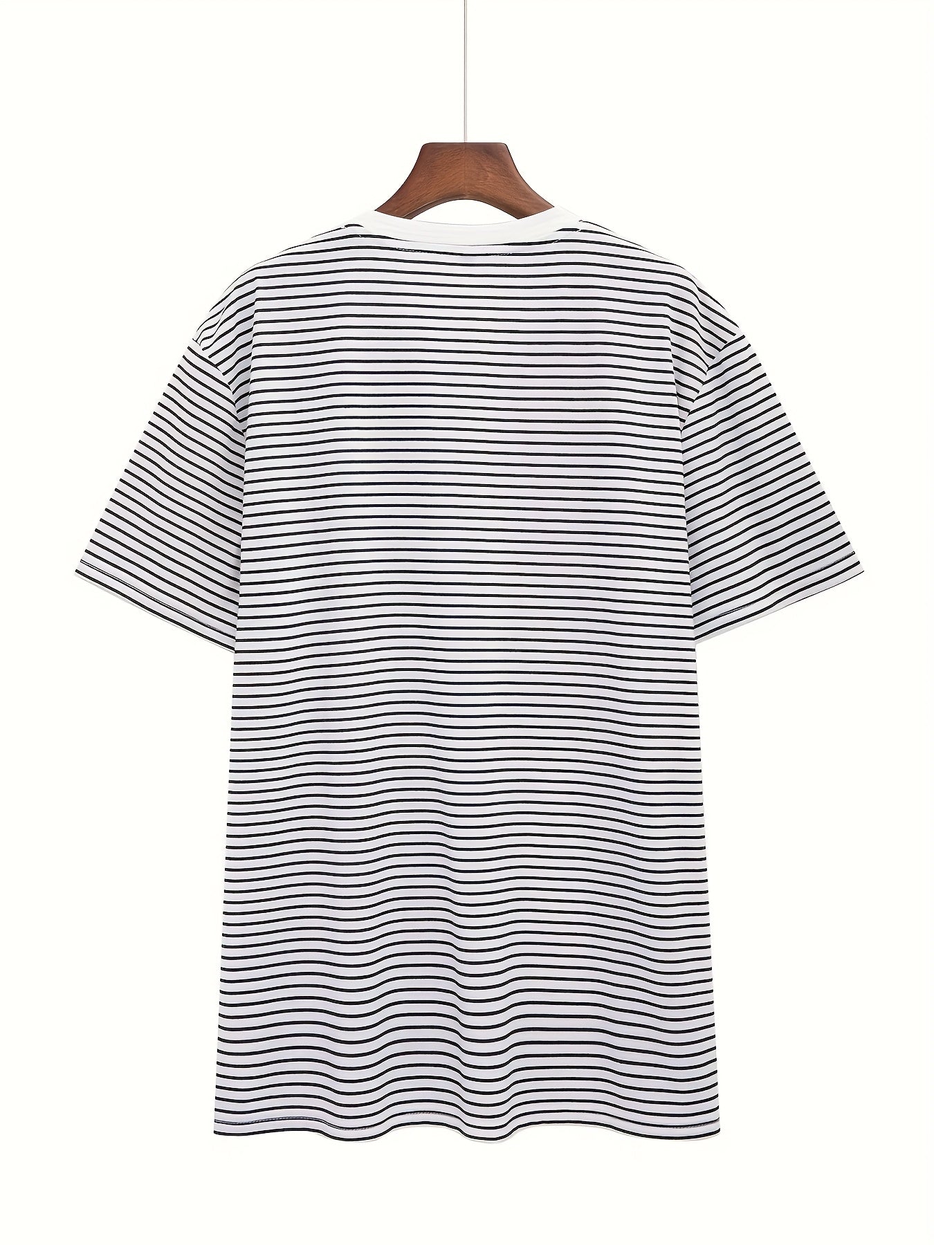T-shirt à rayures horizontales homme style casual moderne manches courtes
