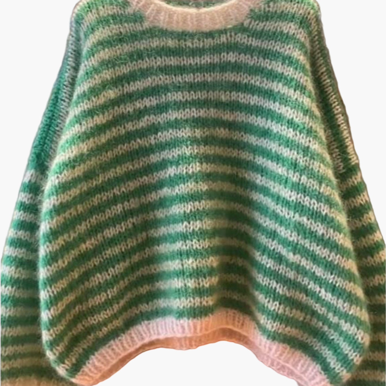 Casual style striped oversized pullover for women - Ideal for autumn/winter