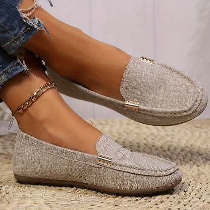 Mocasines casuales para mujer estilo penny-loafer urbano elegante