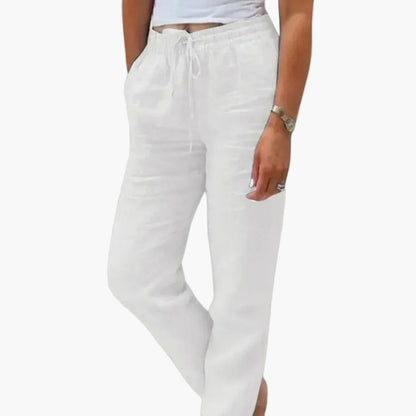 Pantalon décontracté pour femme style jogger taille élastique idéal pour l'été et les loisirs