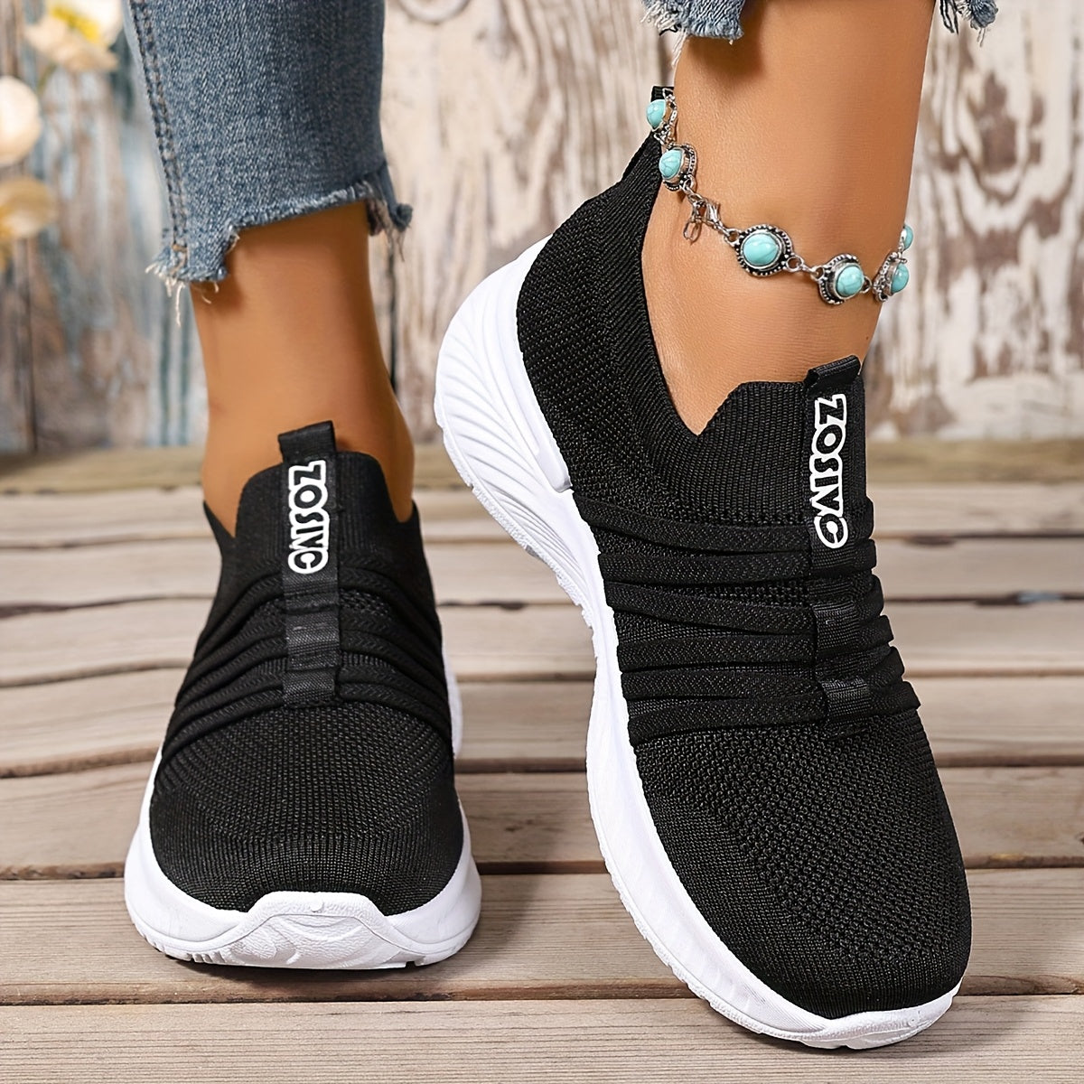 Zapatillas Slip-On Casual para Mujer Estilo Deportivo Urbano