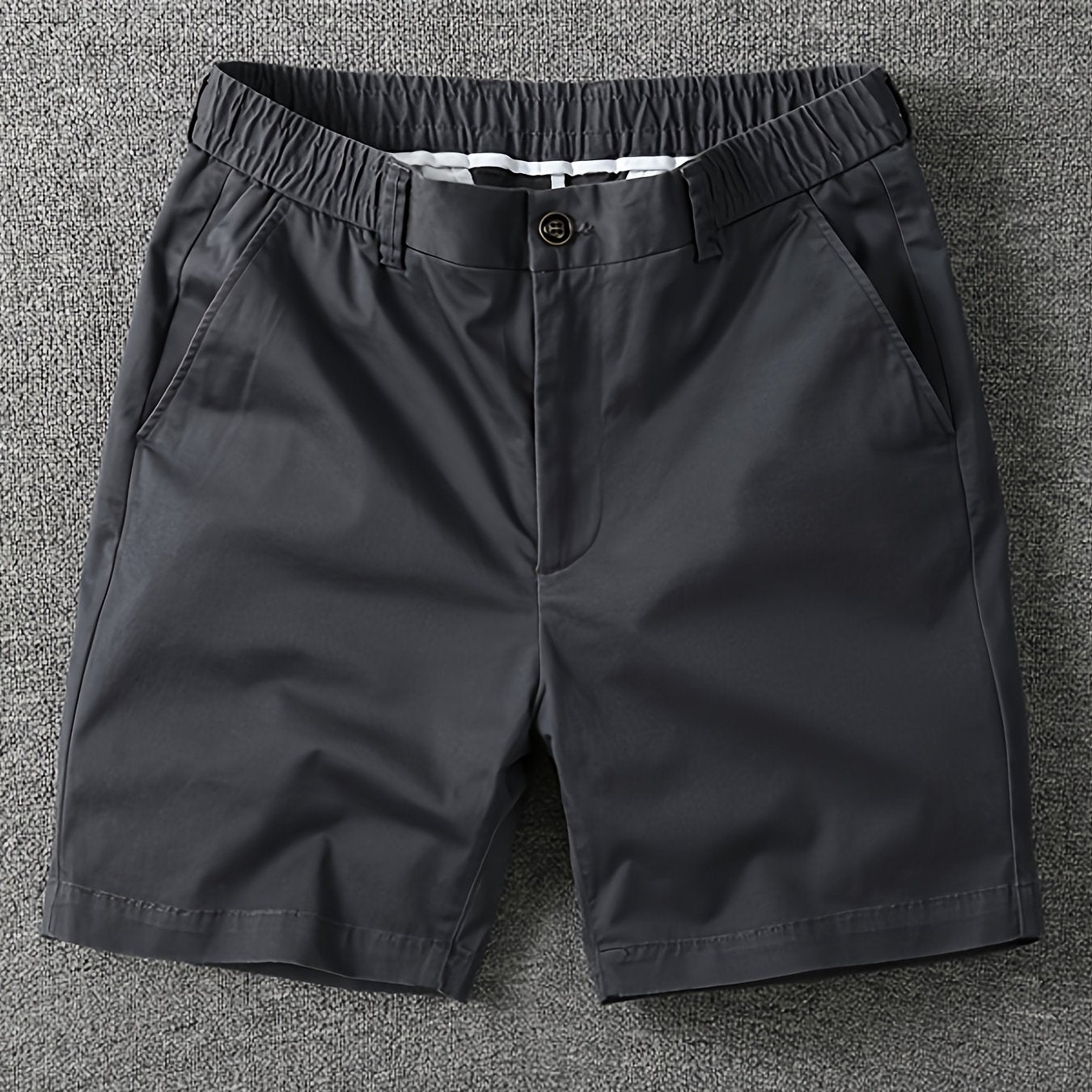 Shorts décontractés pour homme à taille élastique avec poches – Style urbain et polyvalent