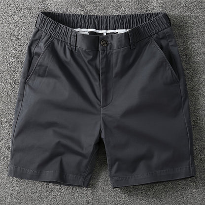 Shorts décontractés pour homme à taille élastique avec poches – Style urbain et polyvalent
