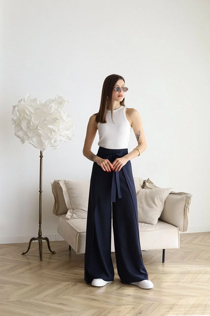Erika™ - Hoch taillierte Hosen mit weitem Bein